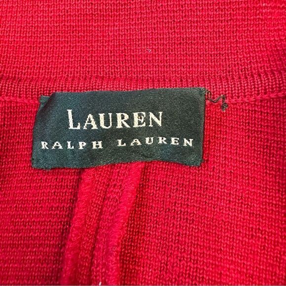 Ralph Lauren Black Label Red Button Front Cardigan Sweater - Picture 13 of 16